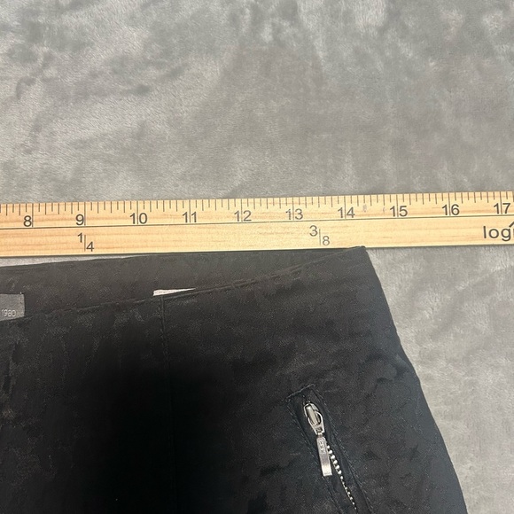 Vanilla Trouser Pants Women’s 40 N Becky Black Leopard Animal High Rise Italian - Picture 6 of 9